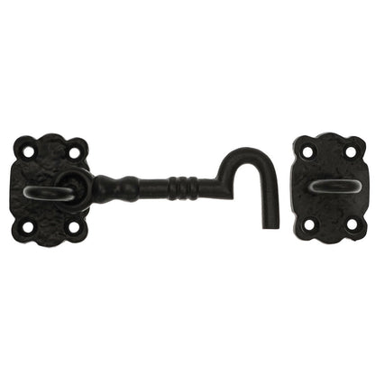 Frisco Eclipse Black Pattern Antique Cabin Hook (Pre-Pack) - JJ Building Materials