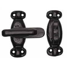 Frisco Eclipse Black/Antique 70mm Cupboard Latch Set - JJ Building Materials