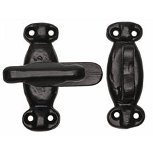 Frisco Eclipse Black/Antique 70mm Cupboard Latch Set (Pre-Pack) - JJ Building Materials