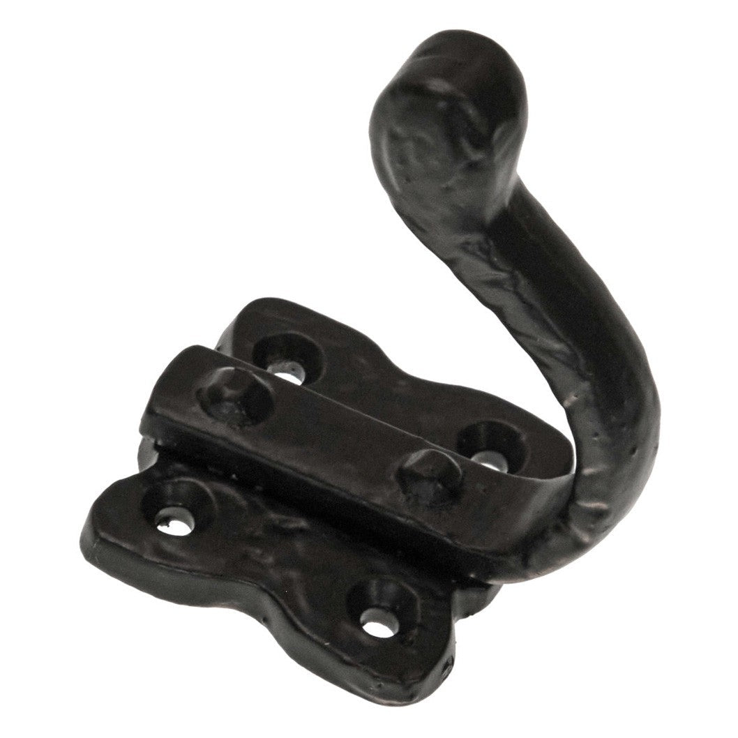 Frisco Eclipse Black/Antique Pattern 50mm Coat Hook - JJ Building Materials