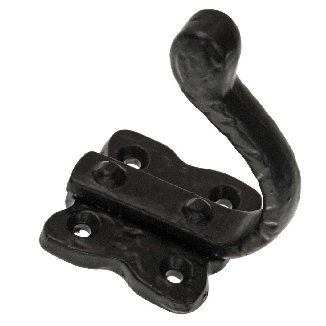 Frisco Eclipse Black/Antique Pattern 50mm Coat Hook (Pre-Pack) - JJ Building Materials