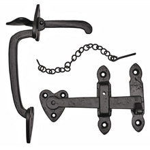 Frisco Eclipse Black/Antique Thumb Latch Set - JJ Building Materials