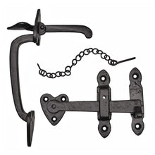 Frisco Eclipse Black/Antique Thumb Latch Set (Pre-Pack) - JJ Building Materials