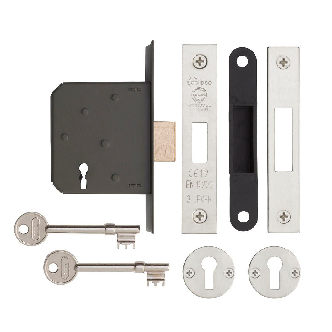 Frisco Eclipse CE 3 Lever Mortice Deadlock - JJ Building Materials