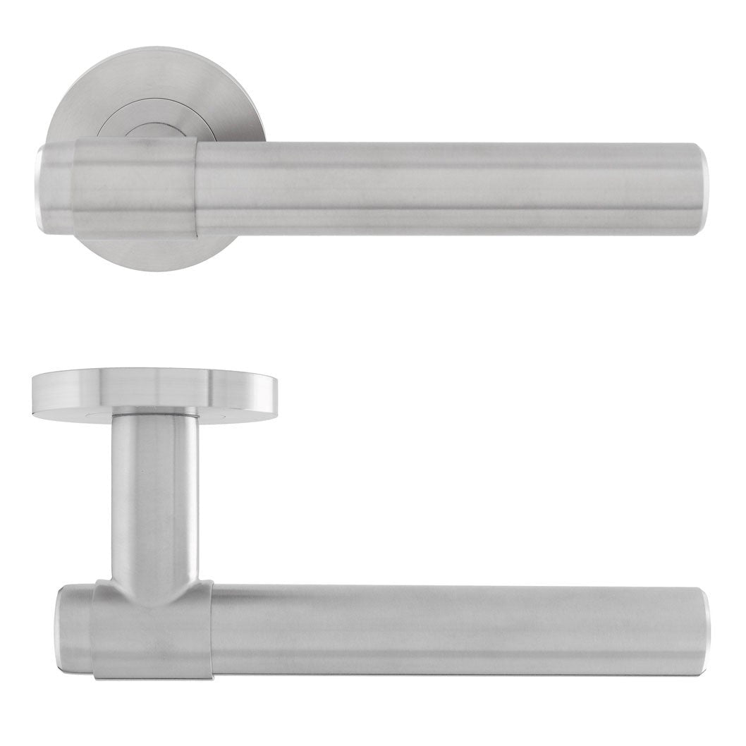 Frisco Eclipse Collared Lever on Rose SS304 - JJ Building Materials