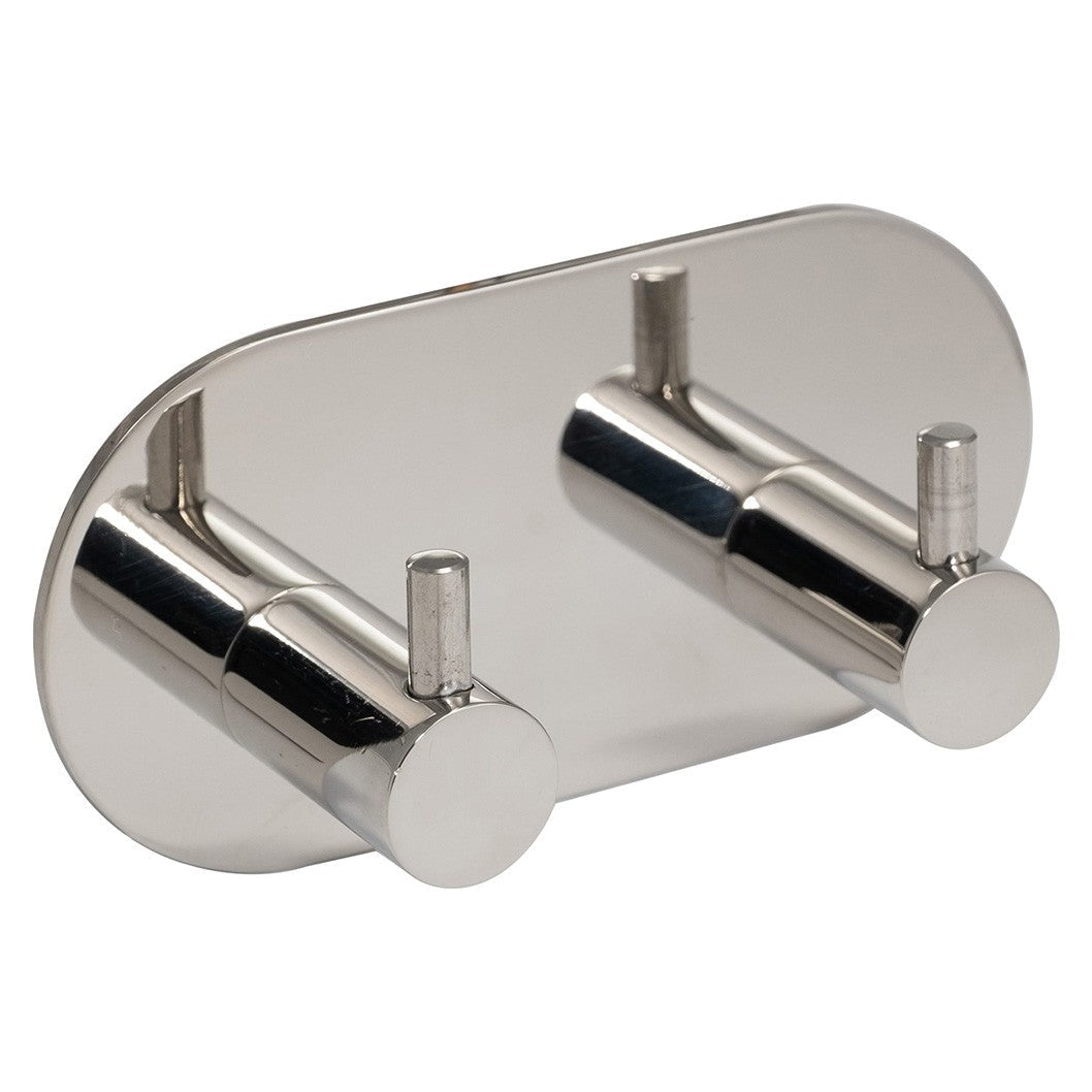 Frisco Eclipse Double Self-Adhesive Coat Hook - JJ Building Materials
