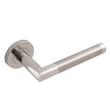 Frisco Eclipse Dual Finish 19mm Mitred Lever on Rose - JJ Building Materials