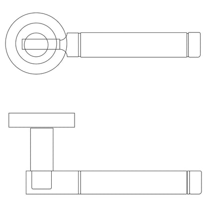Frisco Eclipse Elettra Lever On Rose Set - JJ Building Materials