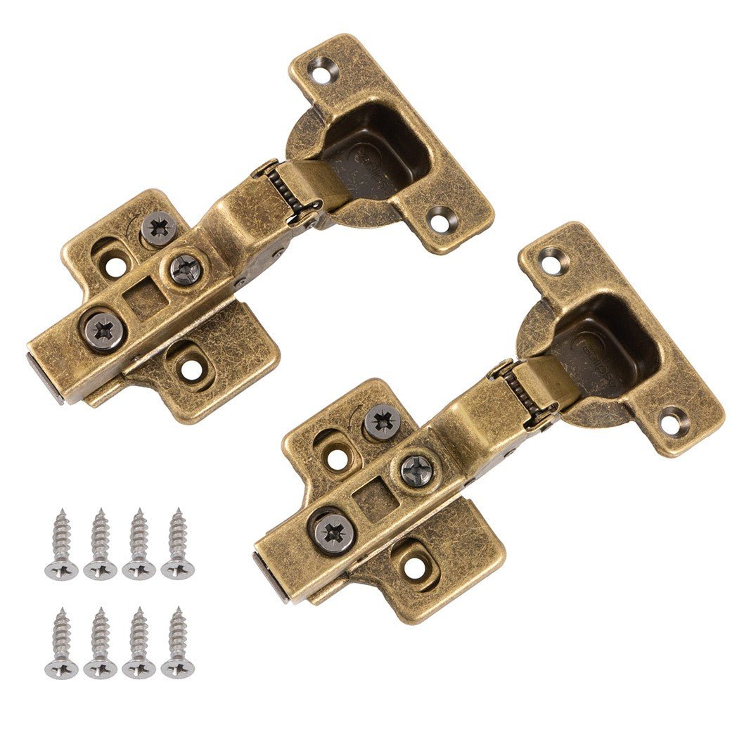 Frisco Eclipse Half Overlay 3D Adjustable Cabinet Hinge 105 Degree (Soft Close) (Pair) - JJ Building Materials