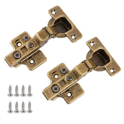 Frisco Eclipse Half Overlay 3D Adjustable Cabinet Hinge 105 Degree (Soft Close) (Pair) - JJ Building Materials