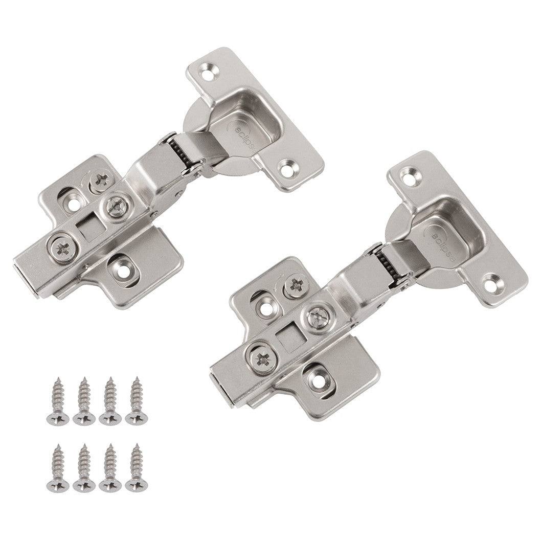 Frisco Eclipse Half Overlay 3D Adjustable Cabinet Hinge 105 Degree (Soft Close) (Pair) - JJ Building Materials