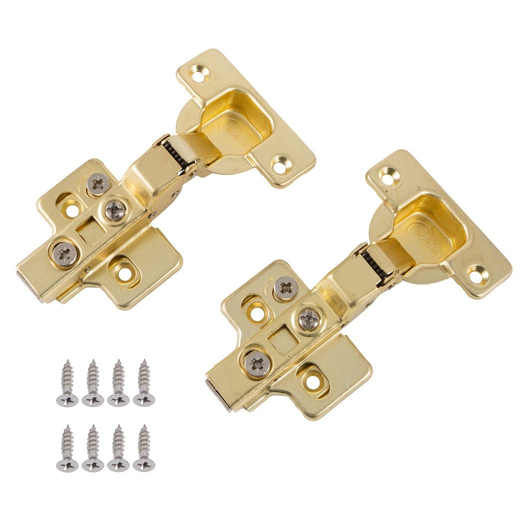 Frisco Eclipse Half Overlay 3D Adjustable Cabinet Hinge 105 Degree (Soft Close) (Pair) - JJ Building Materials