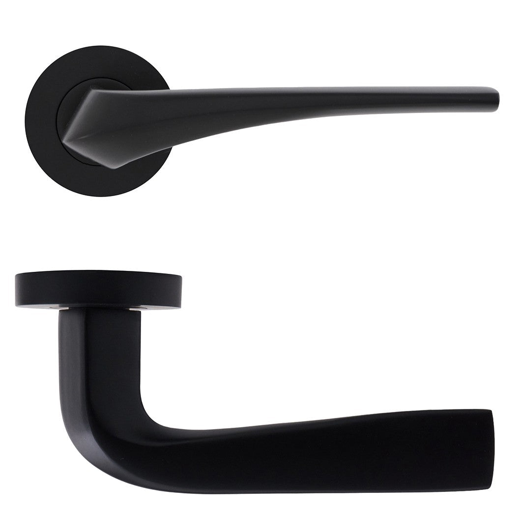 Frisco Eclipse Lanza Lever on Rose - JJ Building Materials