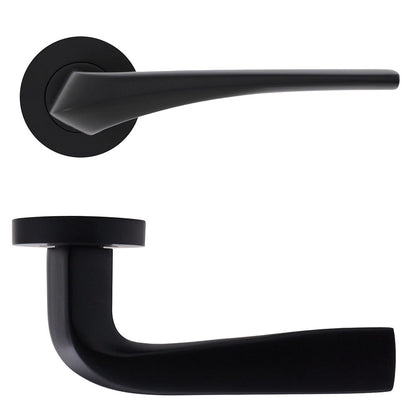 Frisco Eclipse Lanza Lever on Rose - JJ Building Materials