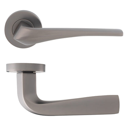 Frisco Eclipse Lanza Lever on Rose - JJ Building Materials