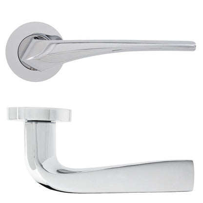 Frisco Eclipse Lanza Lever on Rose - JJ Building Materials