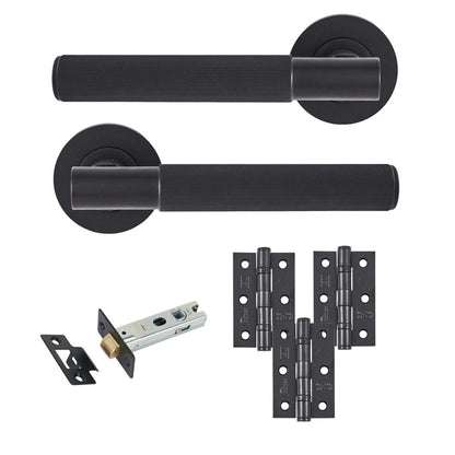 Frisco Eclipse Linear Insignia Latch Pack c/w 76mm Latch 3no 76x51mm Hinges - JJ Building Materials