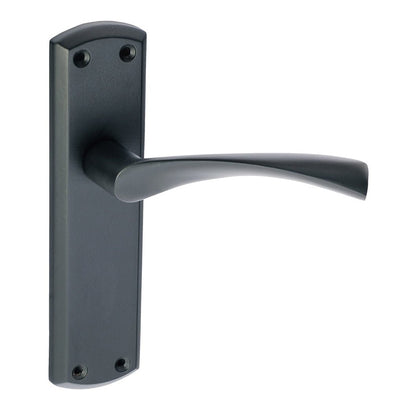 Frisco Eclipse Matt Black Monza Lever Set - JJ Building Materials