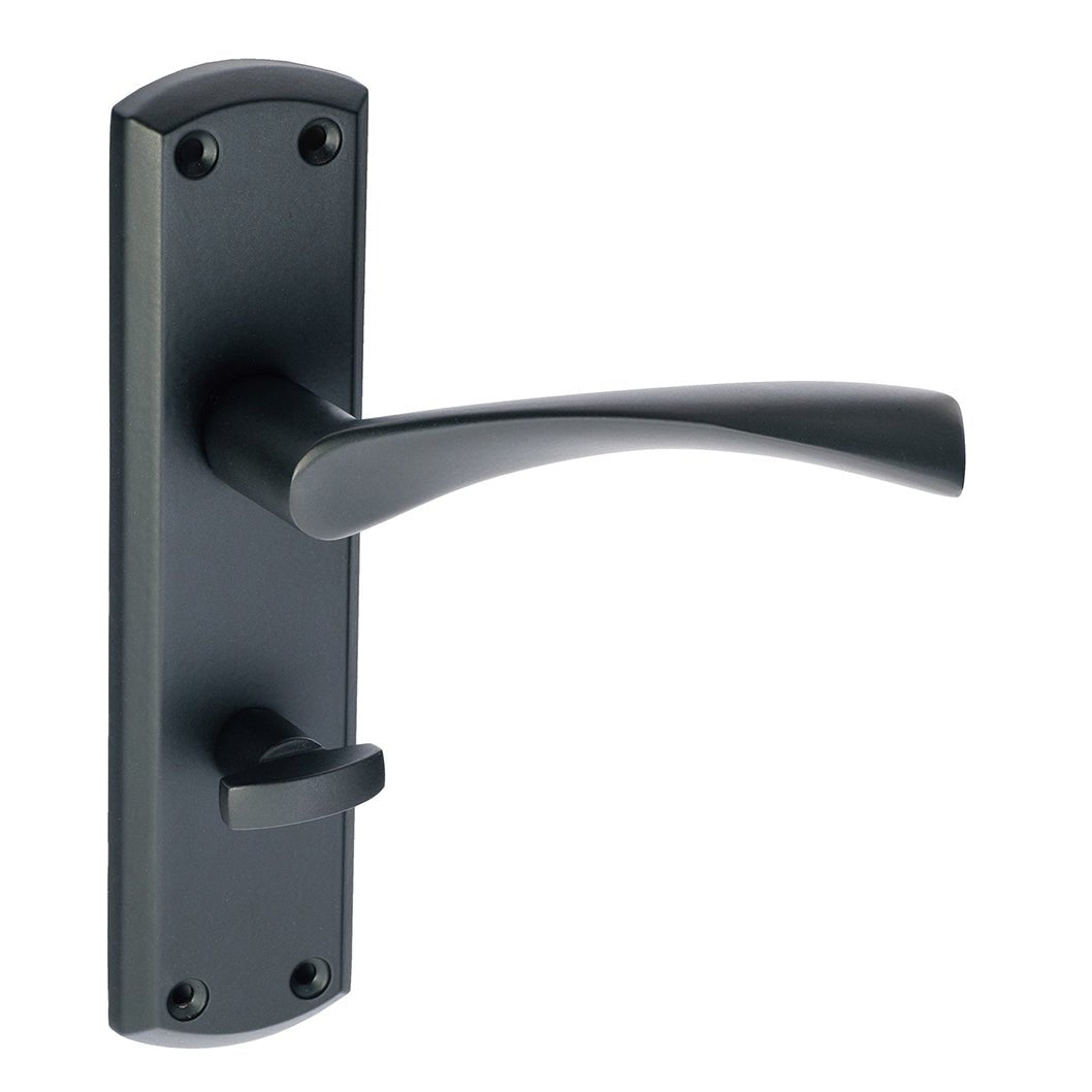 Frisco Eclipse Matt Black Monza Lever Set - JJ Building Materials