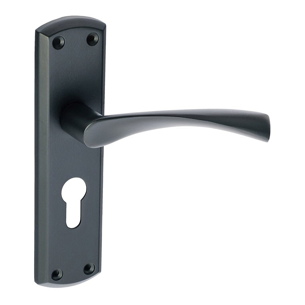 Frisco Eclipse Matt Black Monza Lever Set - JJ Building Materials