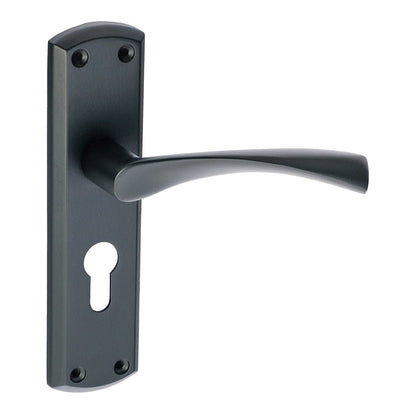 Frisco Eclipse Matt Black Monza Lever Set (Pre-Pack) - JJ Building Materials