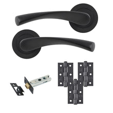 Frisco Eclipse Monza Freestyle Latch Pack c/w 76mm Latch 3no 76x51mm Hinges - JJ Building Materials