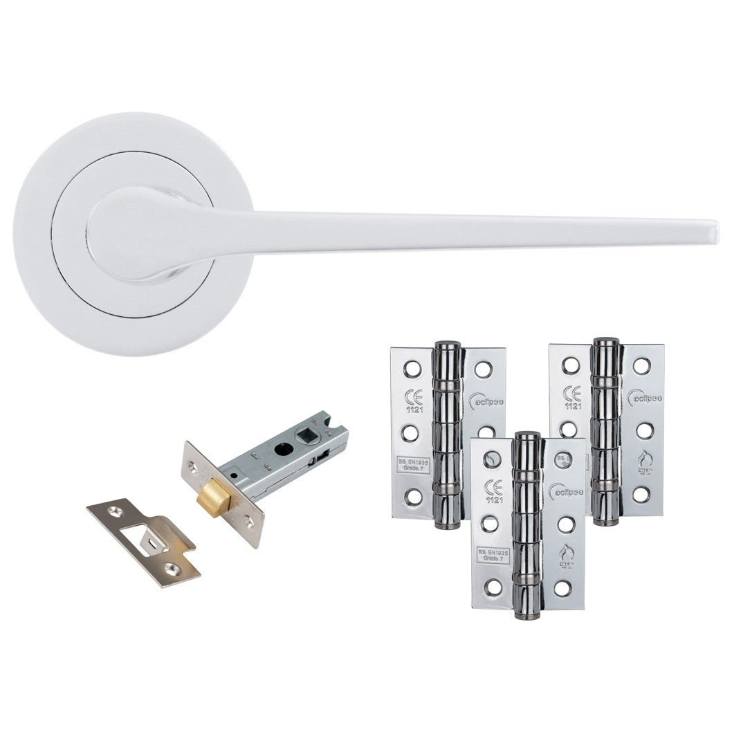 Frisco Eclipse Polished Chrome Monte Lever Latch Pack - JJ Building Materials