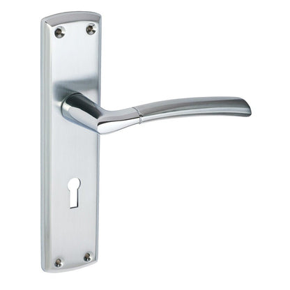 Frisco Eclipse Polished Chrome/Satin Chrome Tifosi Lever Set - JJ Building Materials