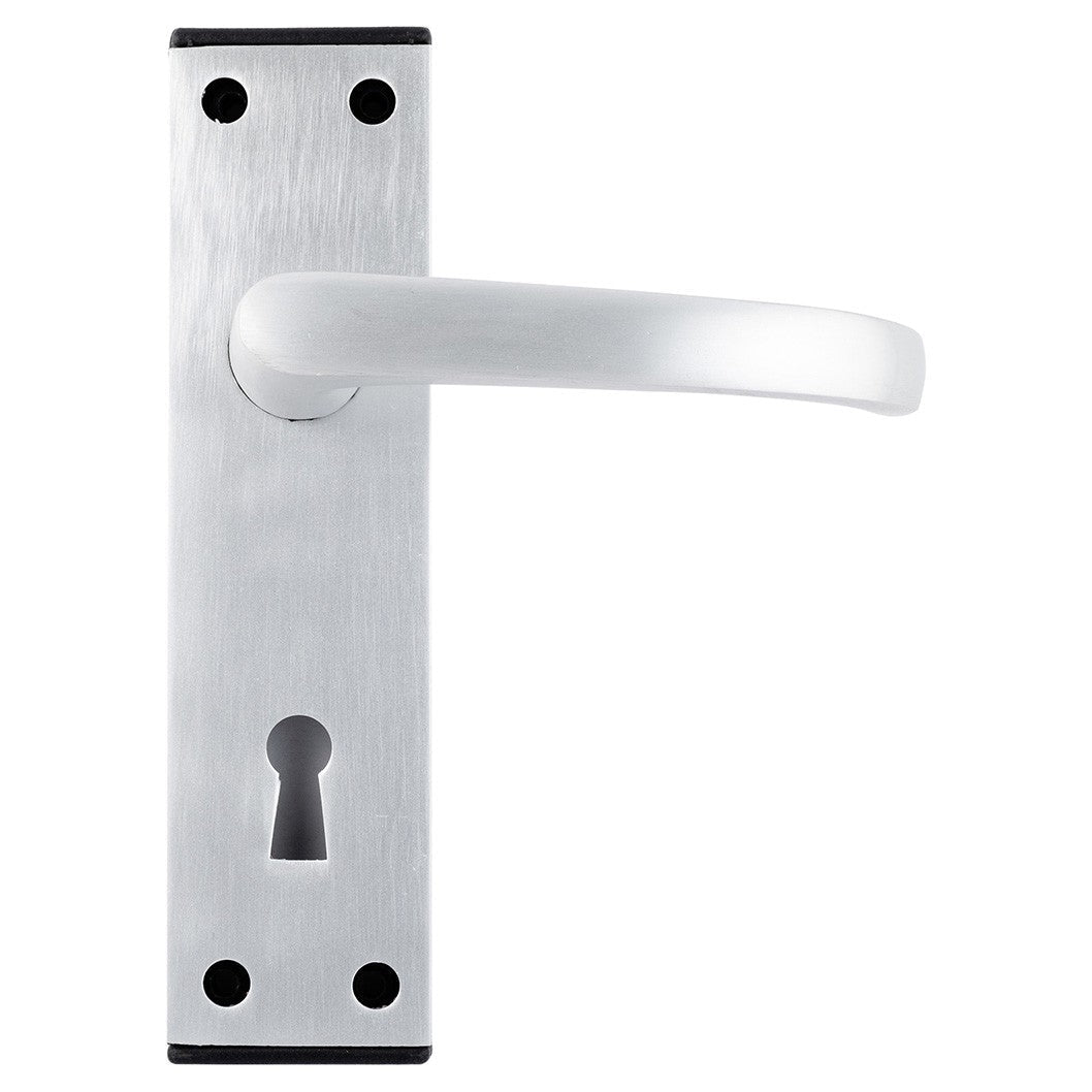 Frisco Eclipse Satin Anodised Aluminium Black End Cap Lever Set - JJ Building Materials