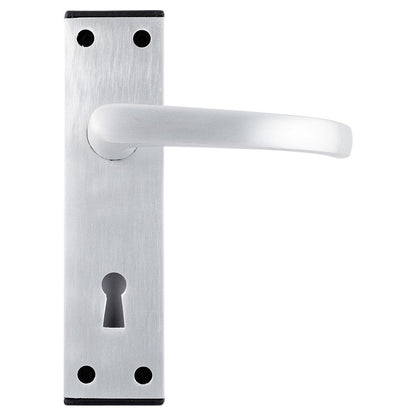 Frisco Eclipse Satin Anodised Aluminium Black End Cap Lever Set - JJ Building Materials