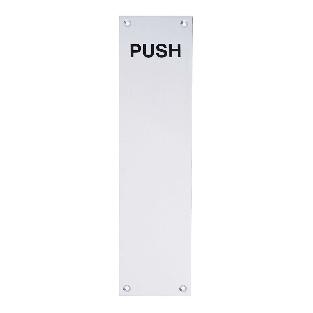 Frisco Eclipse Satin Anodised Aluminium Finger Plate - JJ Building Materials