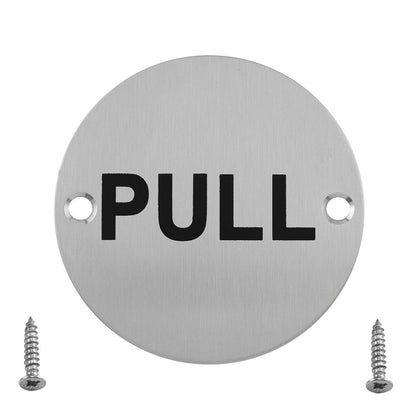 Frisco Eclipse Satin Stainless Steel 76mm Circular Pull Symbol - JJ Building Materials