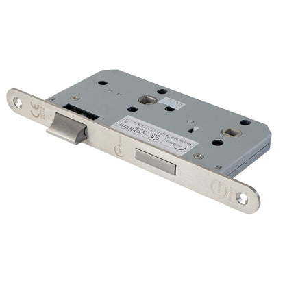 Frisco Eclipse Satin Stainless Steel Din Bathroom Lock Radius 60mm - JJ Building Materials