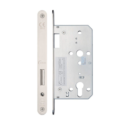 Frisco Eclipse Satin Stainless Steel Din Euro Deadlock Radius 60mm - JJ Building Materials