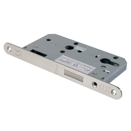 Frisco Eclipse Satin Stainless Steel Din Euro Deadlock Radius 60mm - JJ Building Materials