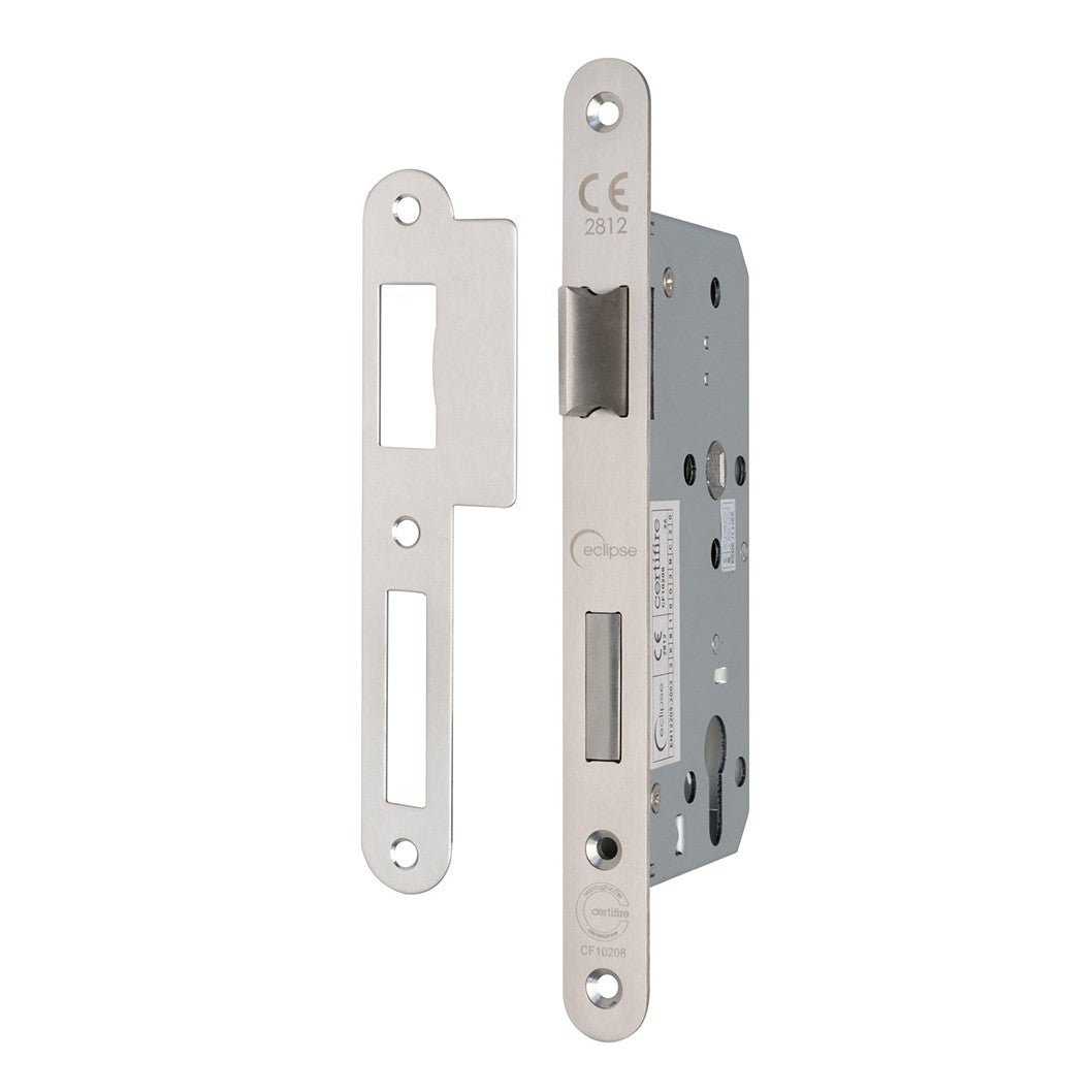 Frisco Eclipse Satin Stainless Steel Din Euro Sashlock Radius 60mm - JJ Building Materials