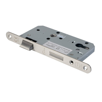 Frisco Eclipse Satin Stainless Steel Din Euro Sashlock Radius 60mm - JJ Building Materials
