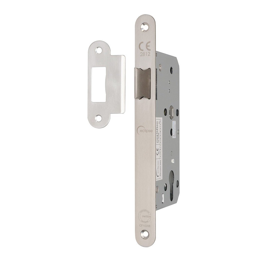 Frisco Eclipse Satin Stainless Steel Din Latch Radius 60mm - JJ Building Materials