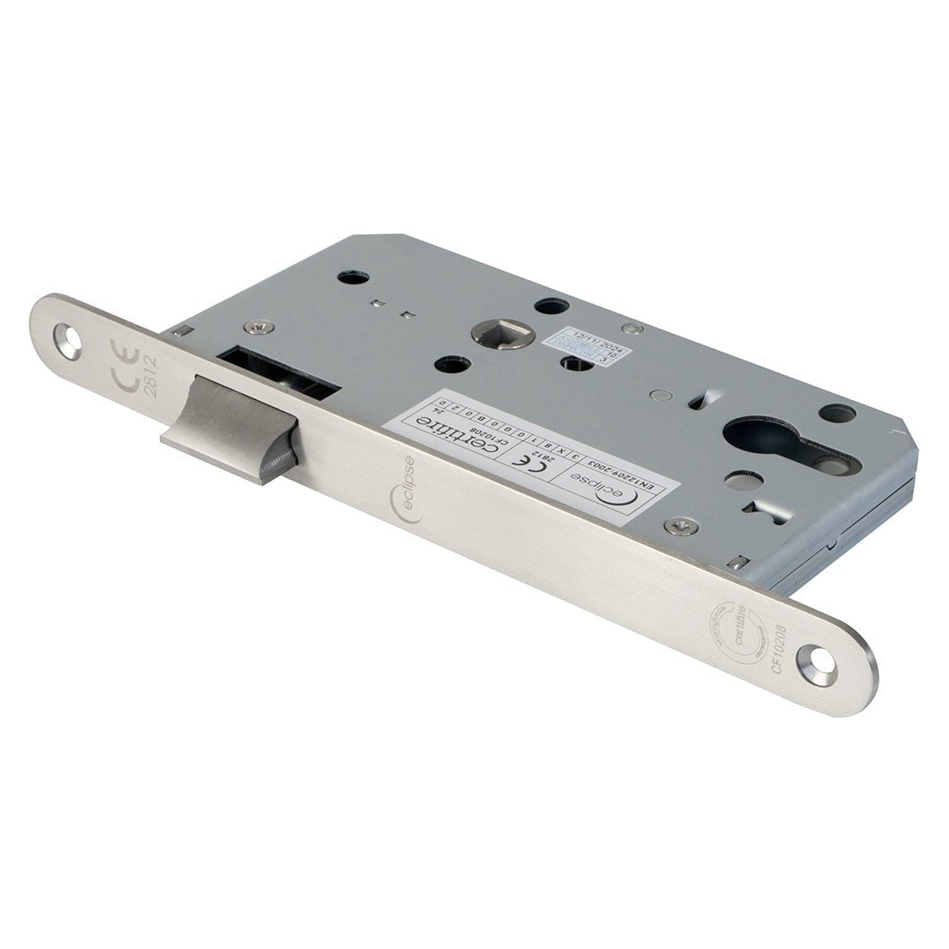Frisco Eclipse Satin Stainless Steel Din Latch Radius 60mm - JJ Building Materials