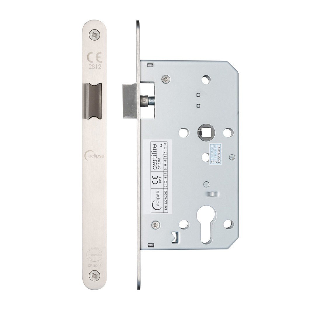 Frisco Eclipse Satin Stainless Steel Din Latch Radius 60mm - JJ Building Materials