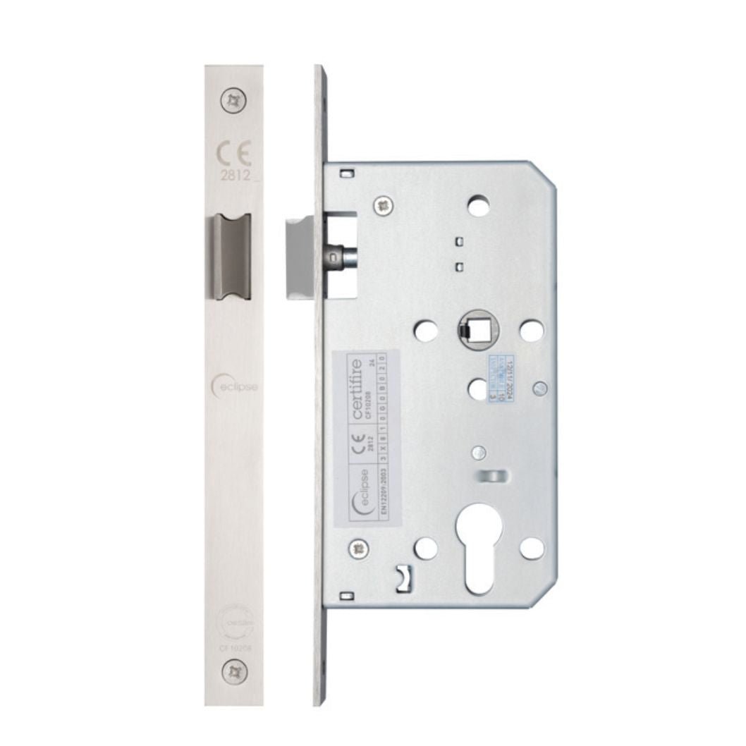 Frisco Eclipse Satin Stainless Steel Din Latch Square 60mm - JJ Building Materials