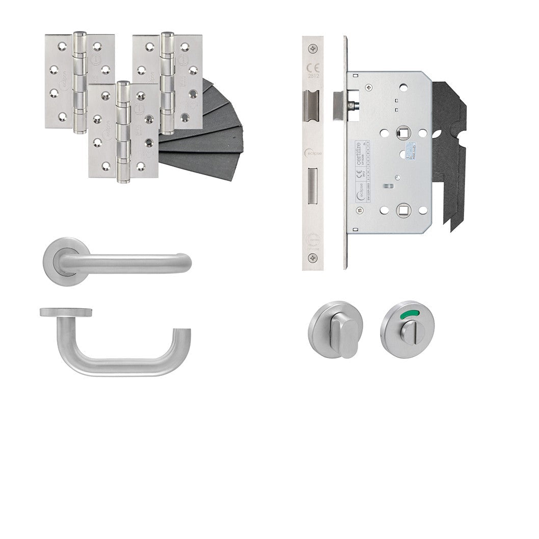 Frisco Eclipse Satin Stainless Steel Key/Key Euro Sashlock DIN Kit - JJ Building Materials