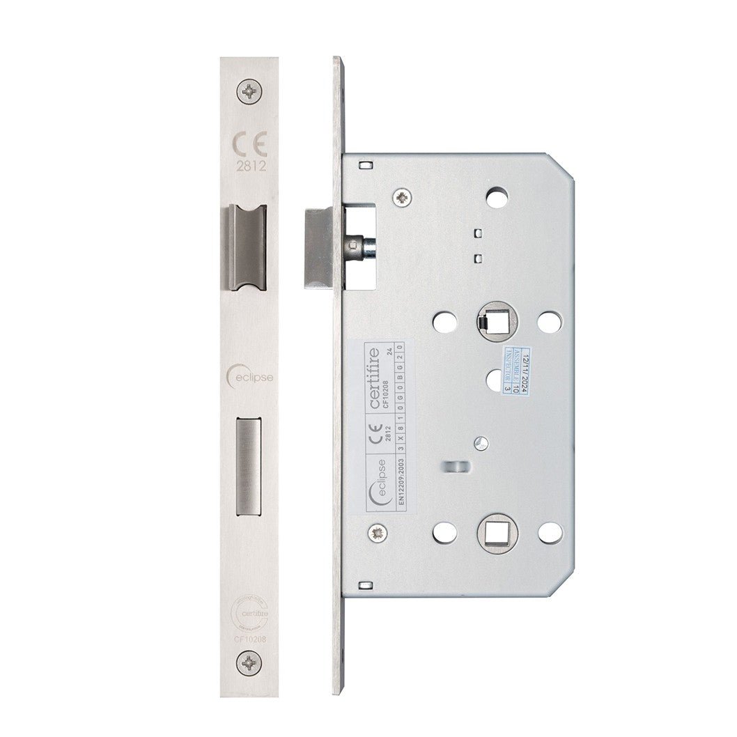 Frisco Eclipse Satin Stainless Steel Key/Key Euro Sashlock DIN Kit - JJ Building Materials