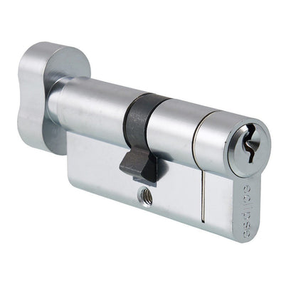 Frisco Eclipse Satin Stainless Steel Key/Turn Euro Sashlock DIN Kit - JJ Building Materials