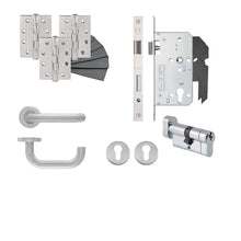 Frisco Eclipse Satin Stainless Steel Key/Turn Euro Sashlock DIN Kit - JJ Building Materials