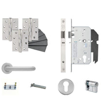 Frisco Eclipse Satin Stainless Steel Nightlatch DIN Kit - JJ Building Materials