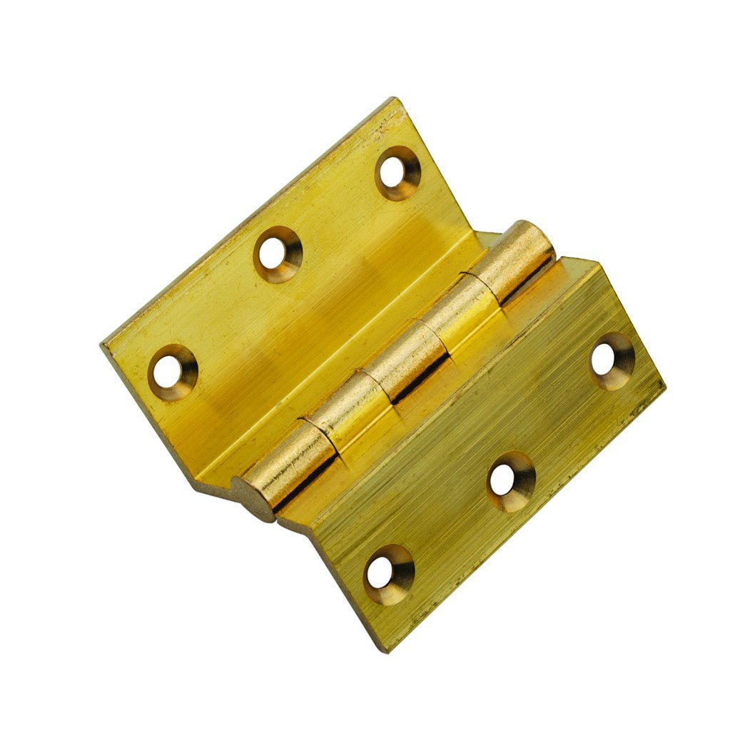 Frisco Eclipse Self Colour Brass 63mm Stormproof Hinge Pair (Pre-Pack) - JJ Building Materials