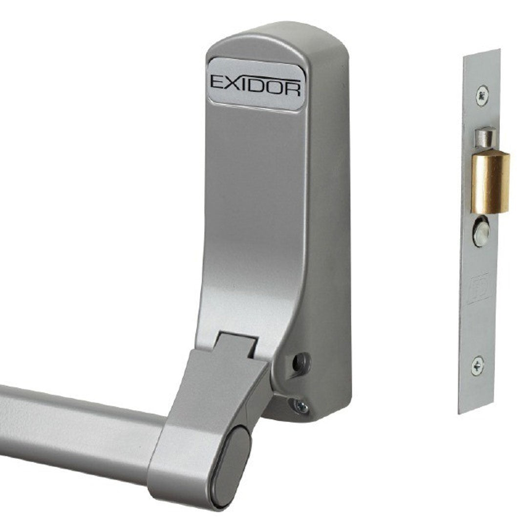Frisco Eclipse Silver Push Bar Mortice Actuator with Night Latch Case - JJ Building Materials