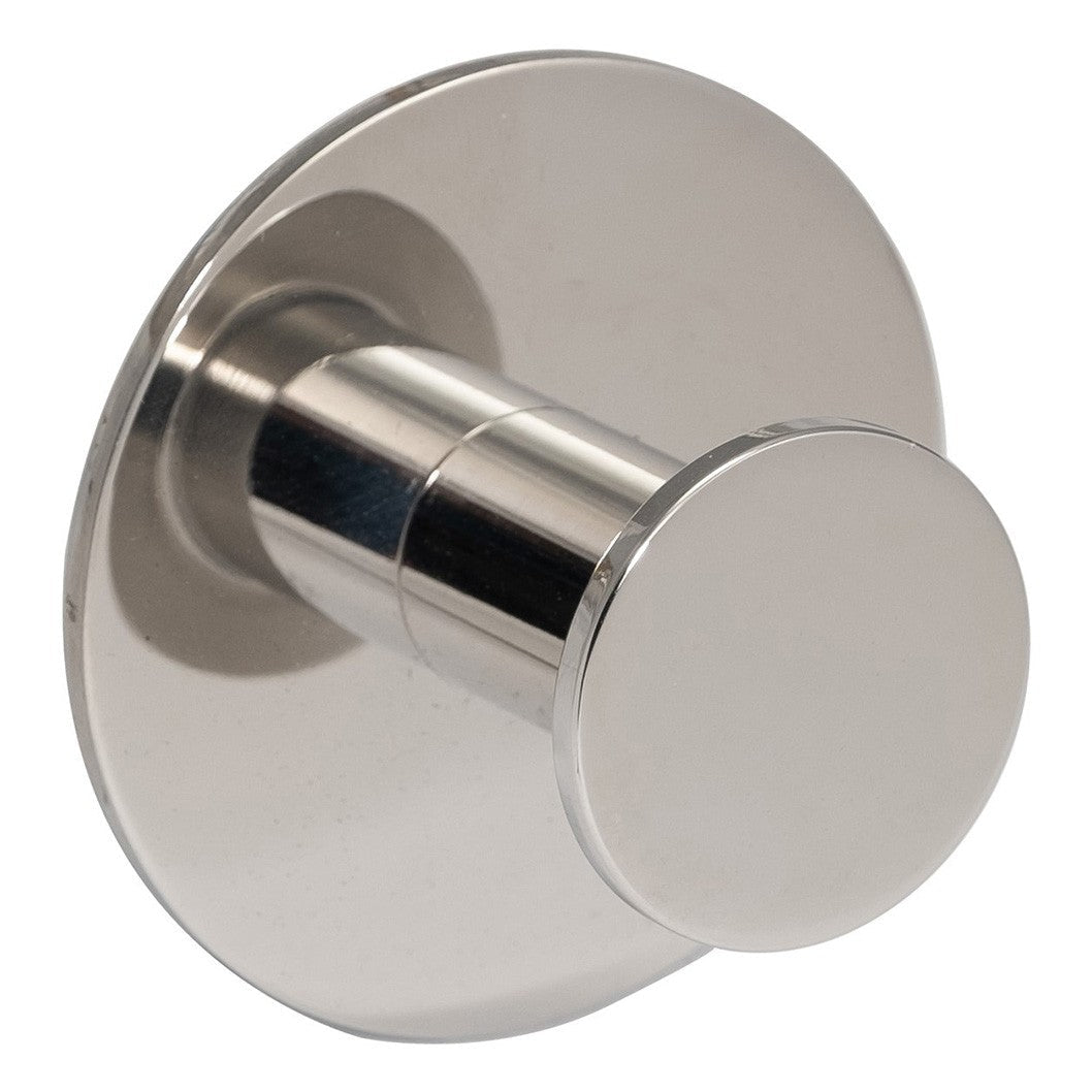 Frisco Eclipse Single Circular Self-Adhesive Coat Hook (Pre-Pack) - JJ Building Materials