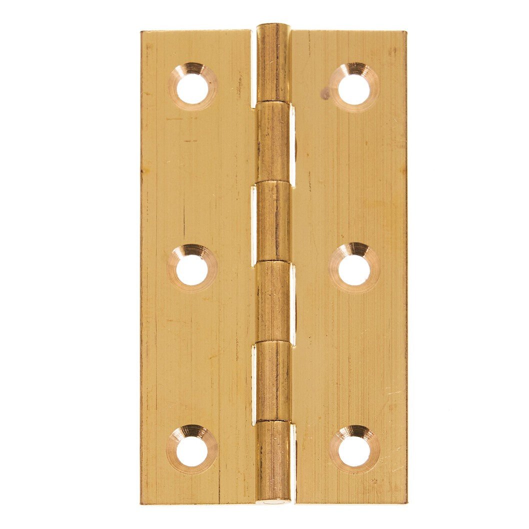 Frisco Eclipse Solid Drawn Brass Plain Butt Hinge Pair (Pre-Pack) - JJ Building Materials